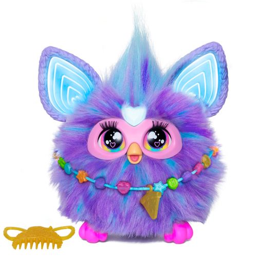 Furby juguete interactivo de peluche de color morado