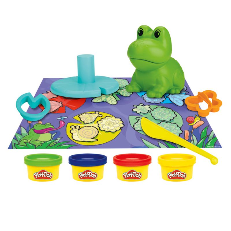 Play-doh - primeras creaciones con la rana y los colores