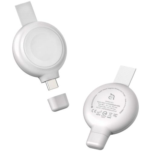 Cargador inalámbrico omnia a1+ para apple watch usb - c blanco