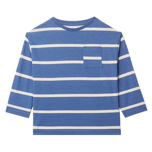 Camiseta multicolor a rayas para niño