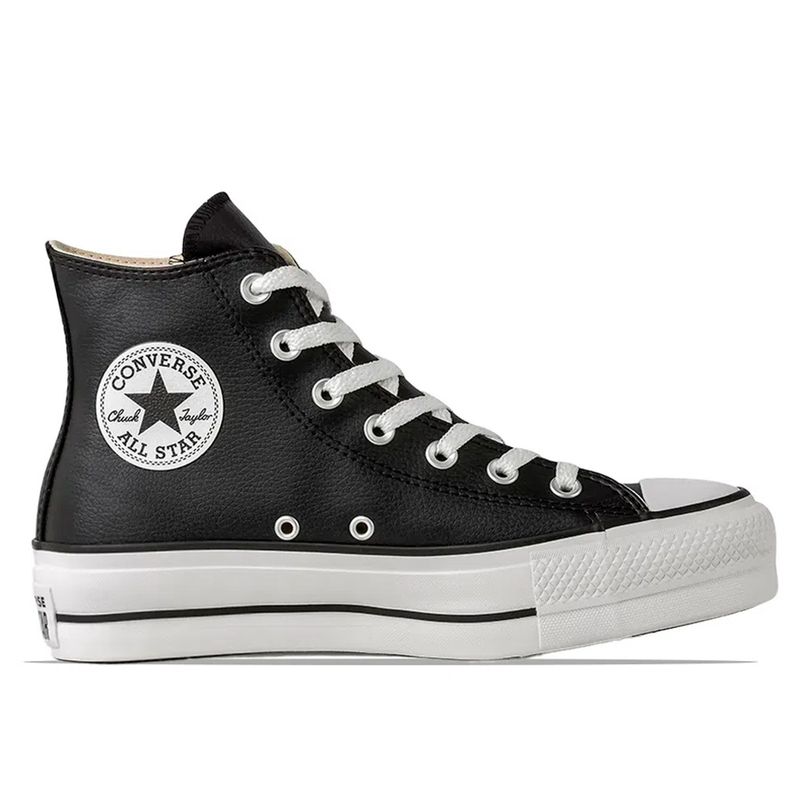 Zapato deportivo casual Converse chuck taylor all star color negro para mujer