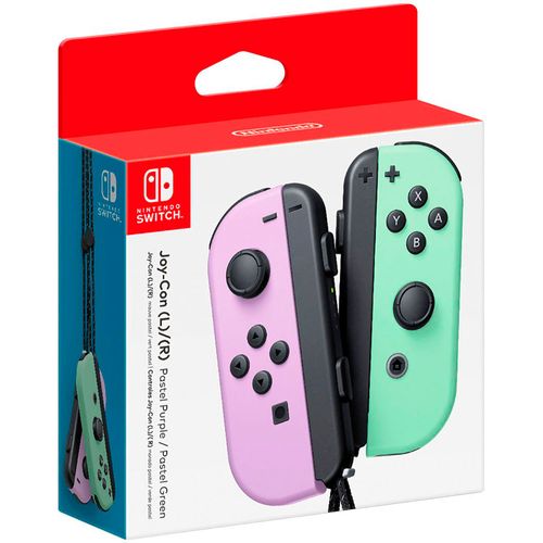 Control switch joy-con morado y verde pastel