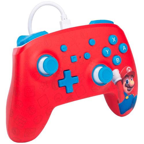 Control alámbrico nintendo switch woo hoo! mario