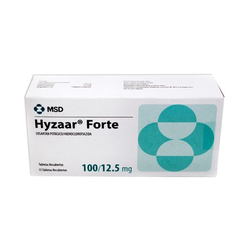 Hyzaar forte 100mg/12.5mg x 15 tabletas