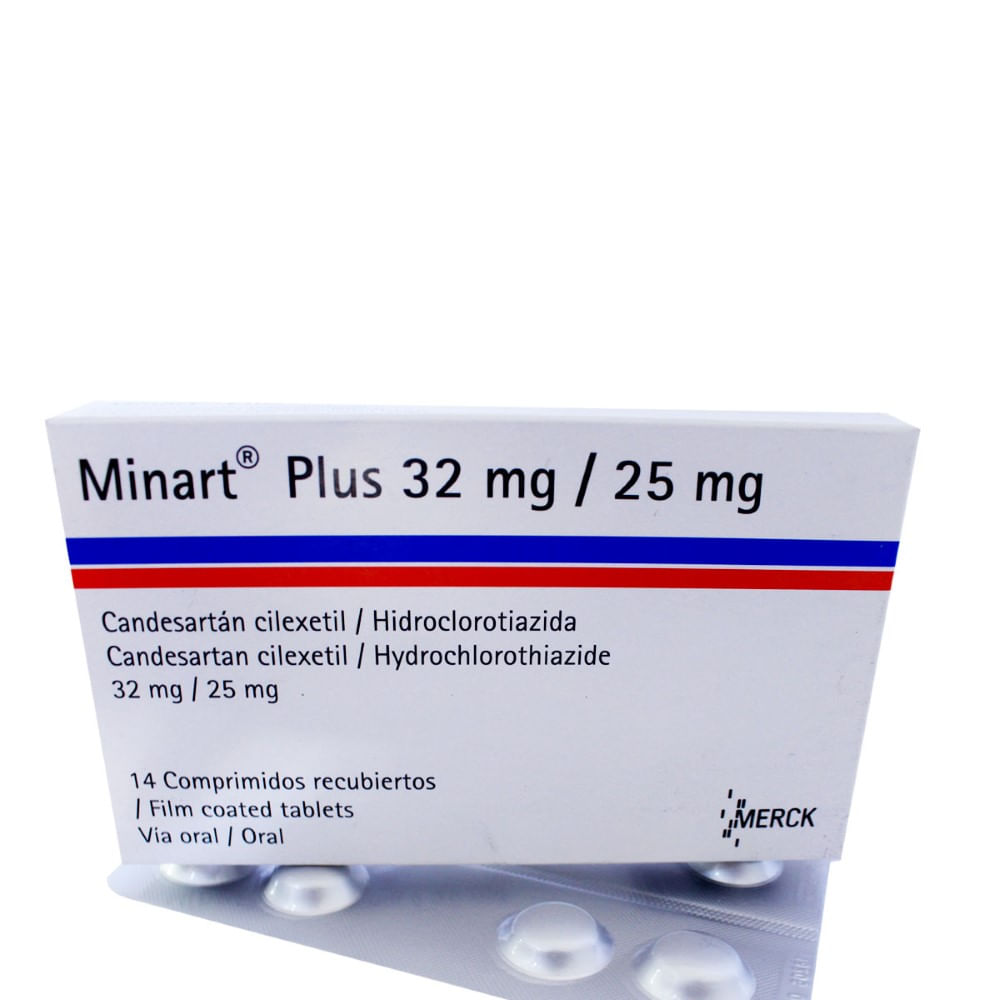 Minart plus 32mg/25mg x 14 comprimidos - Siman El Salvador