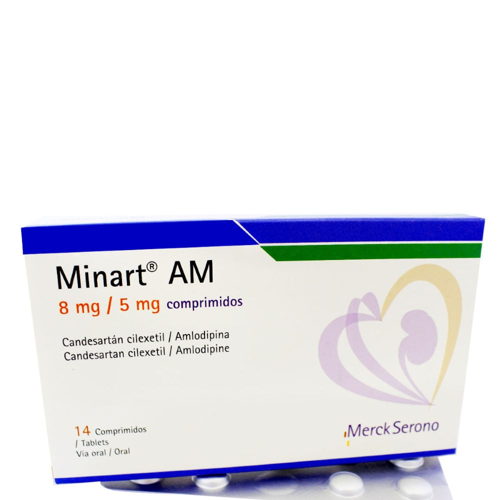Minart am 8mg/5mg x 14 comprimidos