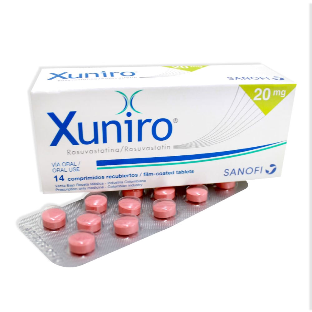 Xuniro 20mg x 14 tabletas - Siman El Salvador