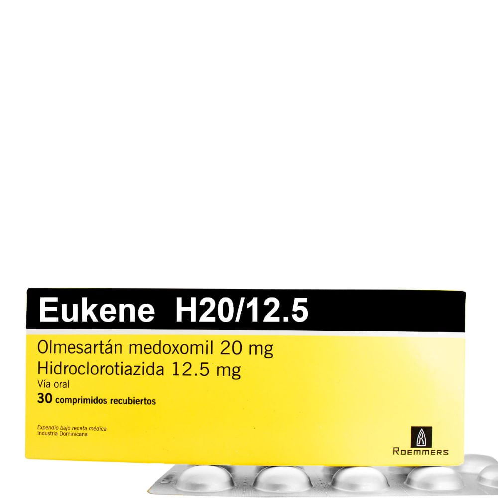 Eukene h 20mg/12.5mg x 30 comprimidos - Siman El Salvador