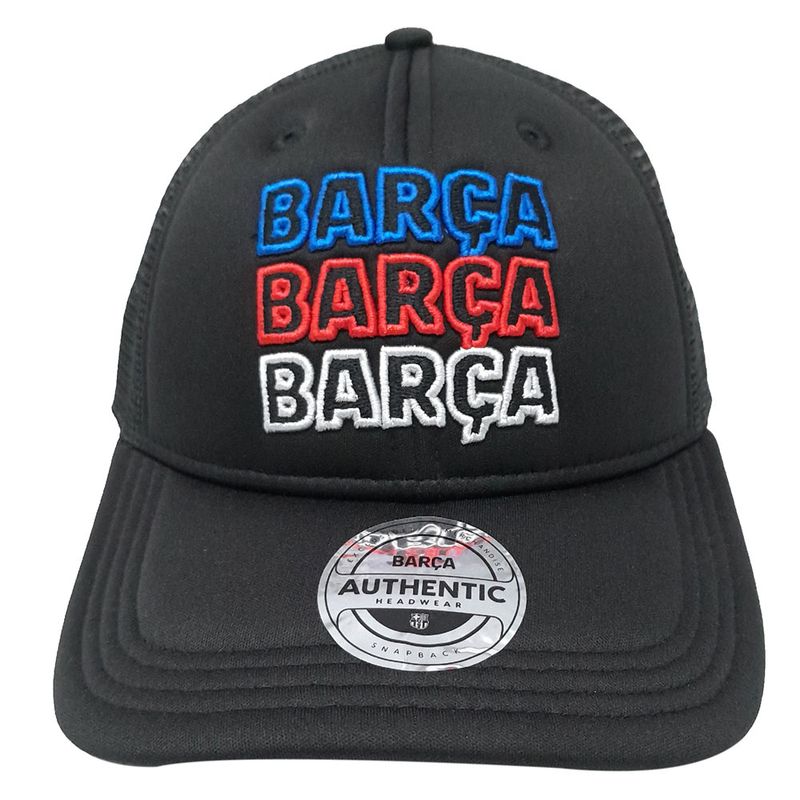 Gorra negra del Sevilla FC con anagrama escudo SFC bordado en hilo