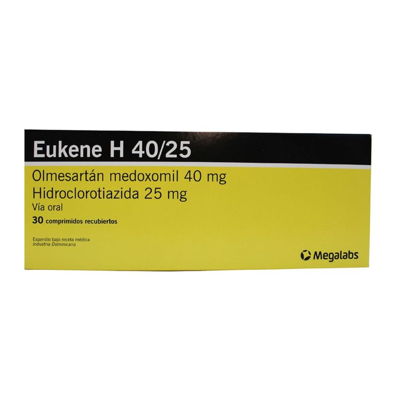 Eukene h 40mg/25mg x 30 comprimidos - Siman El Salvador