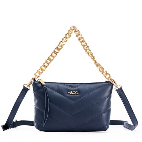 Cartera crossbody H&Co color azul para mujer
