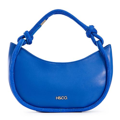 Cartera hobo H&Co color azul para mujer