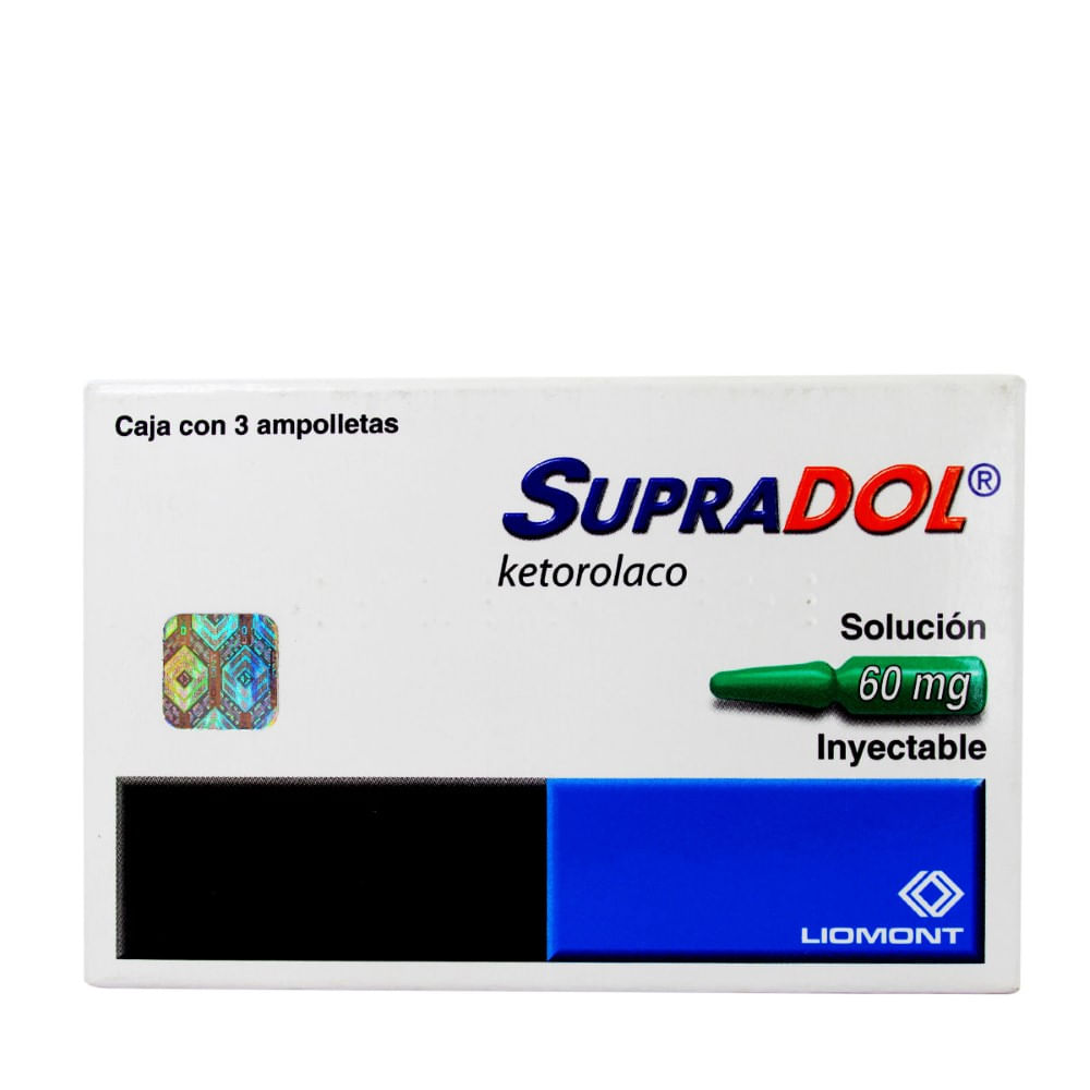 Supradol 60mg inyectable x 3 ampolletas - Siman El Salvador