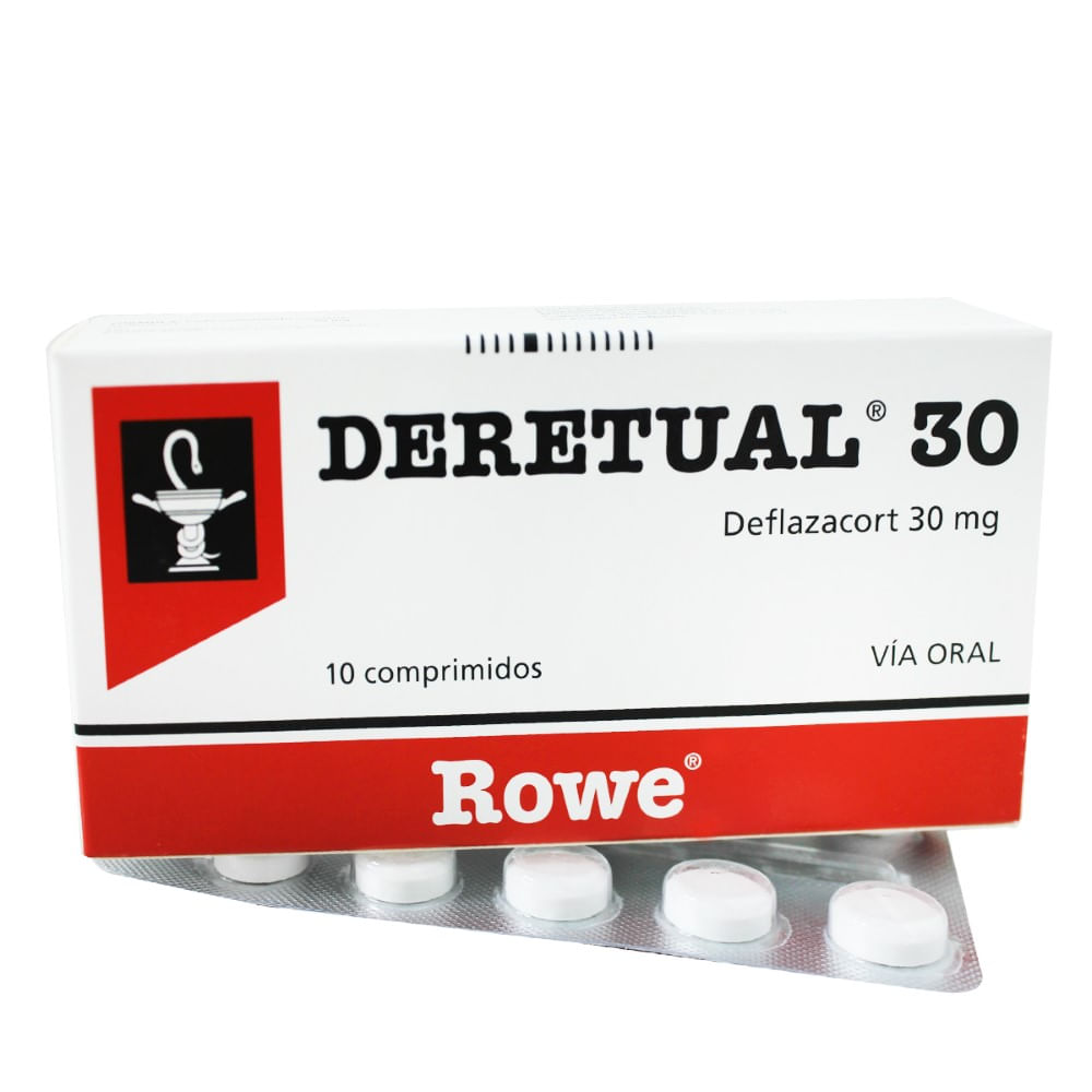 Deretual 30mg x 10 comprimidos - Siman El Salvador