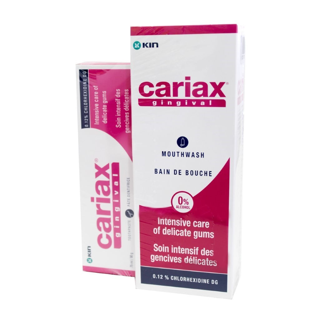 Oferta cariax gingival colutorio 500ml+pasta 75ml - Siman El Salvador