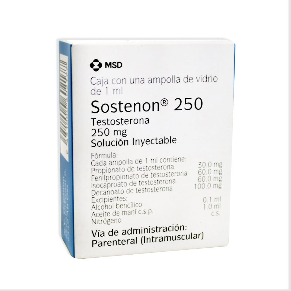 Sostenon 250mg inyectable x ampolla 1ml - Siman El Salvador