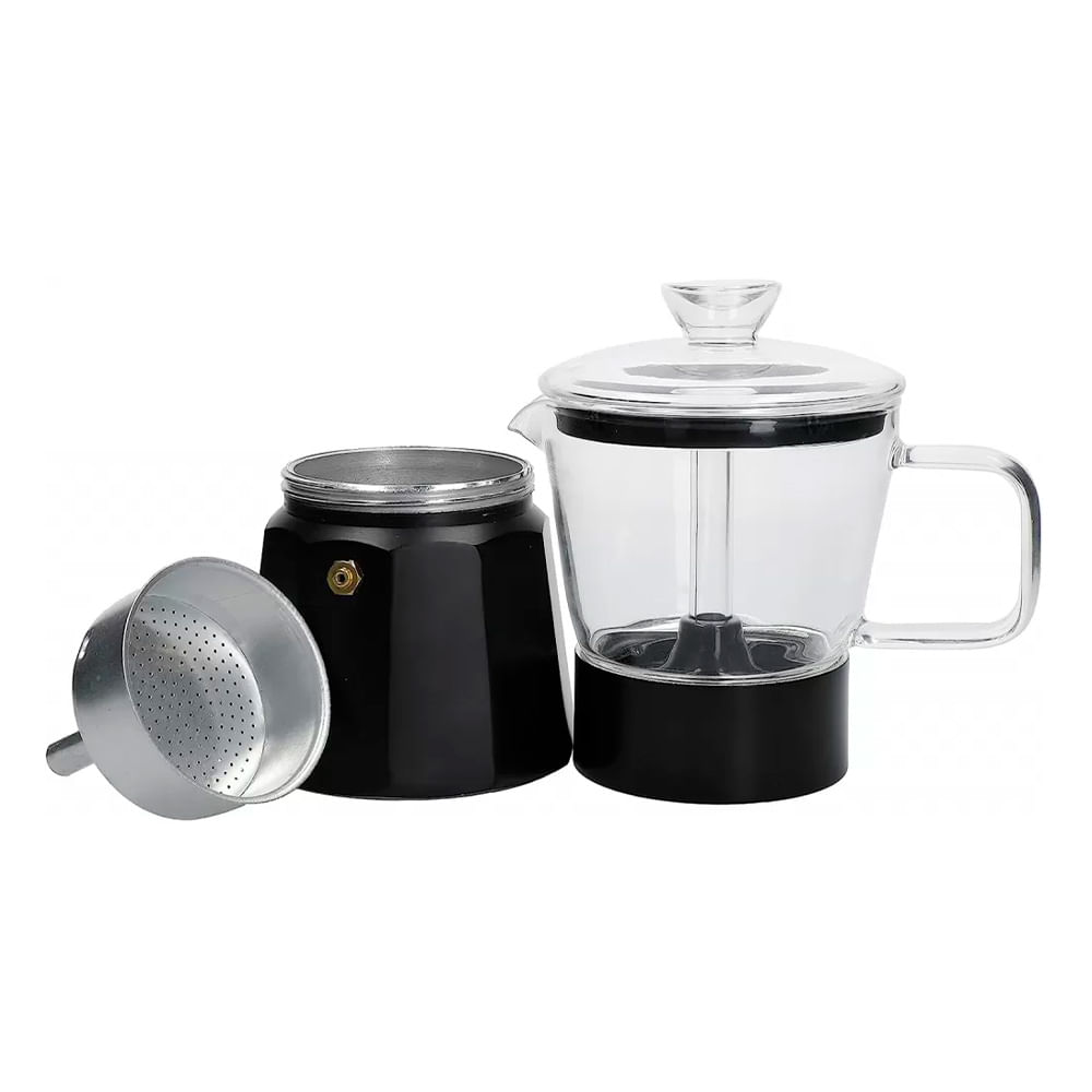 Cafetera Italiana Electrica Negra Jocca con Ofertas en Carrefour