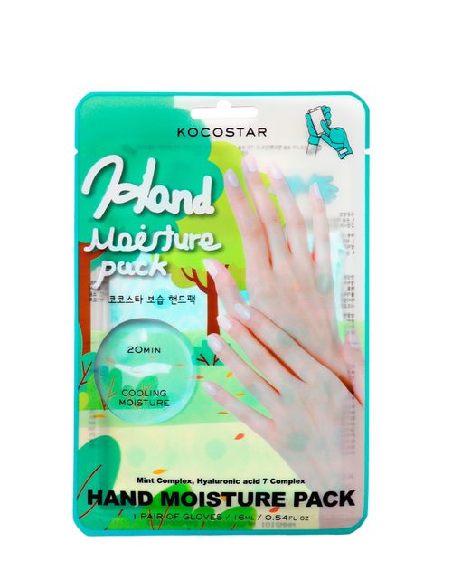 Mascarilla de manos de menta, 1 par de guantes