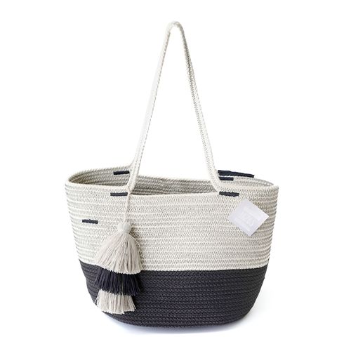 Tote natural / gris