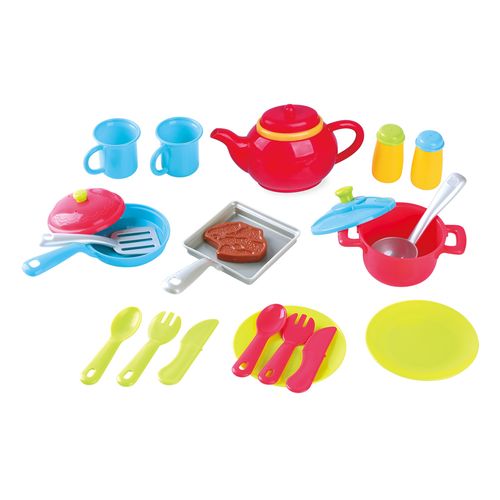 Set juego cocina metal, 9 piezas, 1 guante - Siman El Salvador