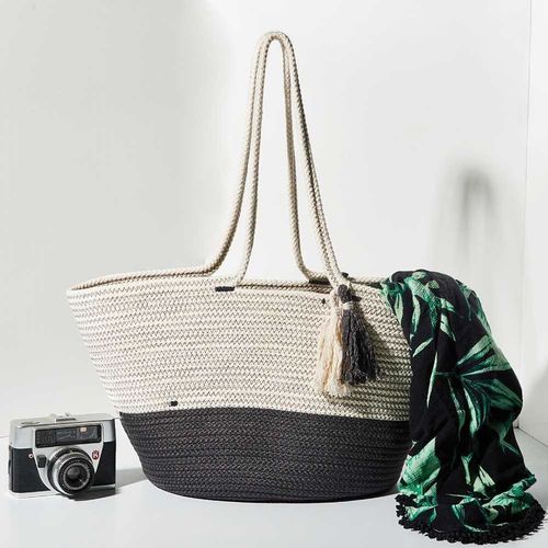 Tote natural / gris