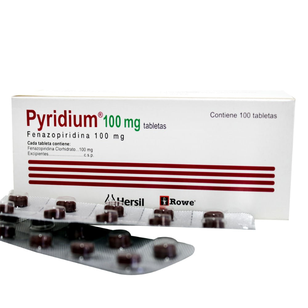 Pyridium 100mg X 100 Tabletas Siman El Salvador