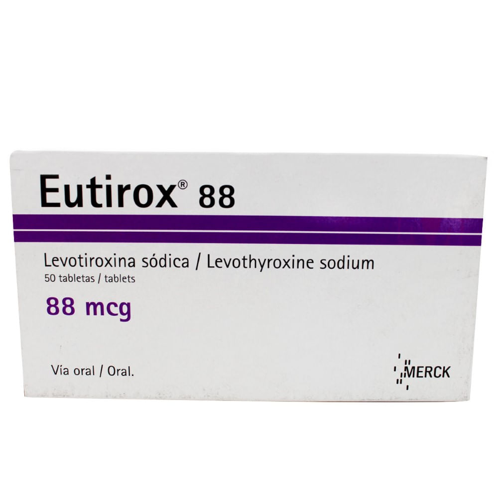 Eutirox 88mcg X 50 Tabletas Siman El Salvador