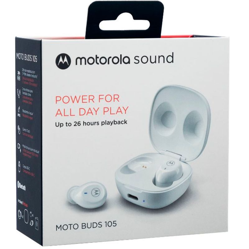 Earphones tws moto buds 105 blanco Siman Costa Rica