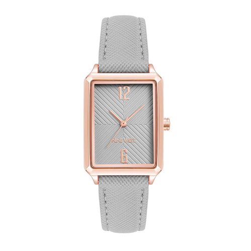 Reloj Nine West análogo cuero gris para mujer