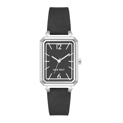 Reloj Nine West análogo cuero negro para mujer