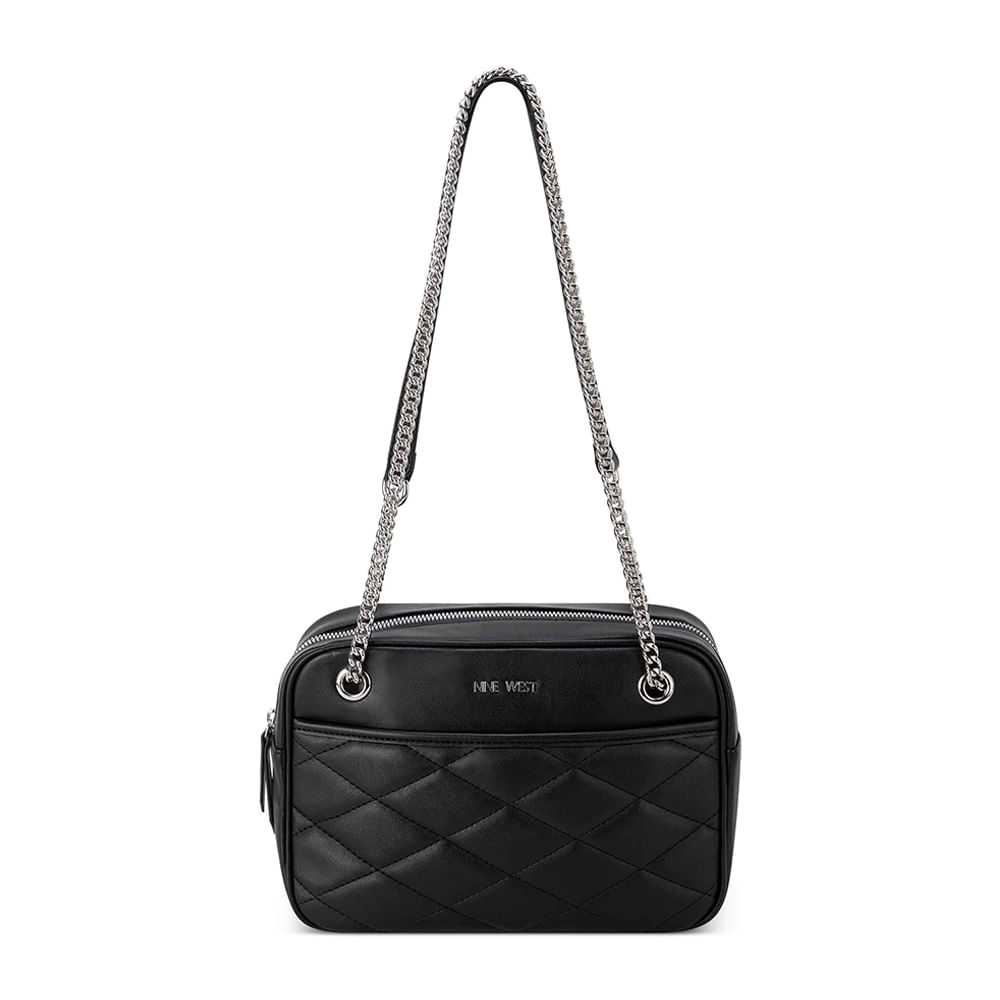 Cartera Mujer Cartera Nine West Negra Para Dama Modelo Verna