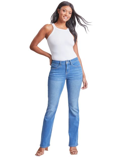 Jeans YMI bootcut azul de cintura media para mujer