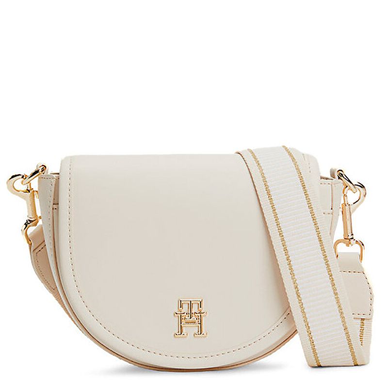 Cartera crossbody Tommy Hilfiger color nude para mujer