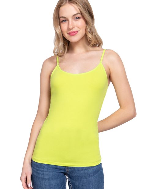 Camiseta Active Basic tank top amarilla de tirantes para mujer