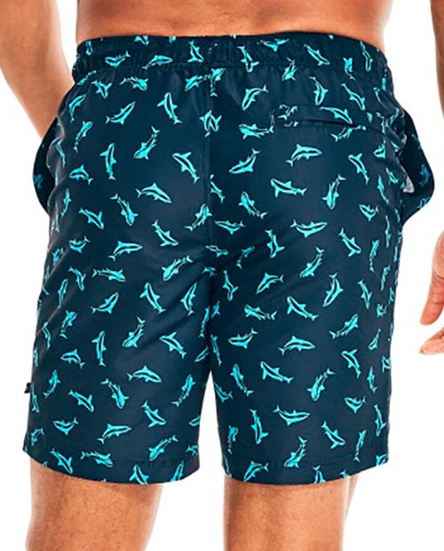 Calzoneta de baño navy mini print tiburones para hombre