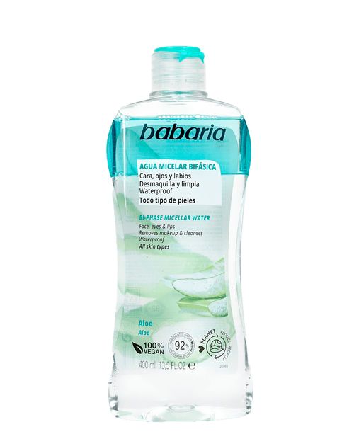Babaria Agua Micelar Bifásica Aloe 400ml