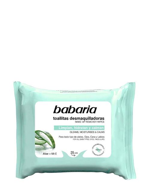 Babaria Aloe Vera Toallitas Desmaquilladoras 25 Unidades
