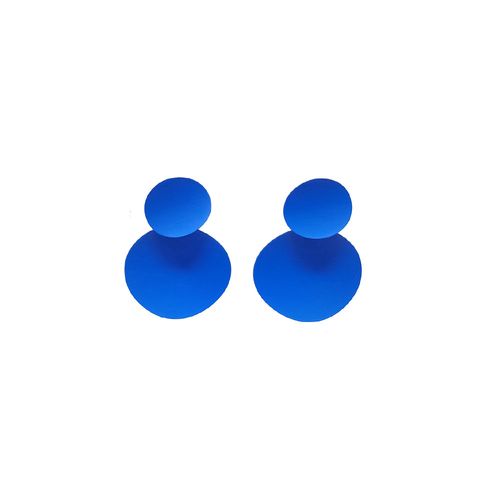 Aretes Sfera azul para mujer