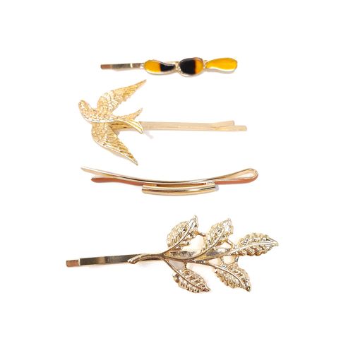 Set de ganchos dorado para mujer
