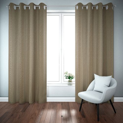 100x250cm Moderna Cortina de Ventana Jacquard Adorno Dormitorio Perforación  Ciega Color Beige El 100x250cm Sunnimix Cortina de cortinas