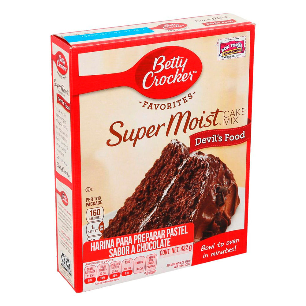 Betty Crocker Supermoist Devil Food Cake Mix