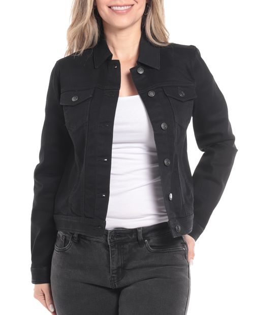 Chaqueta Baccini estilo denim negro para mujer