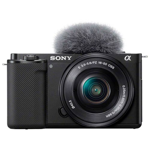 Cámara mirrorless Sony ZV-E10 con lente de 16-50 mm (negra)