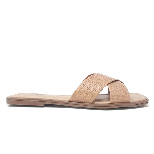 Sandalia casual beige color naranja para dama