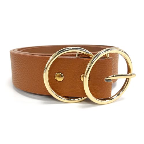 Cinturón Fantas Eyes color café para mujer