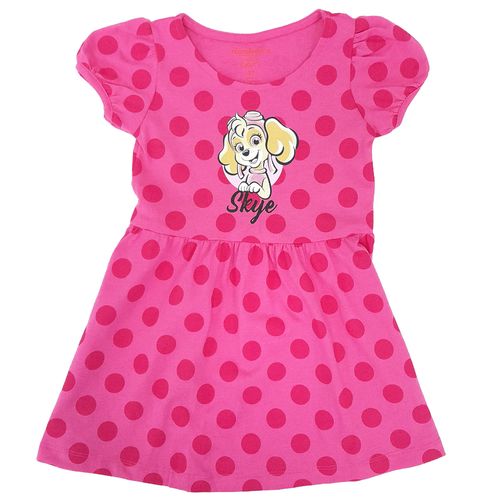 Vestido rosado con estampado de Skye para niña