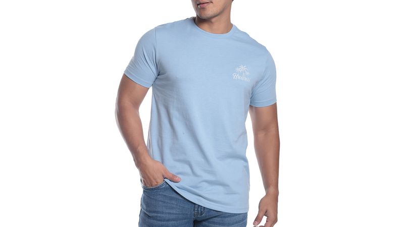 Camiseta discount celeste hombre