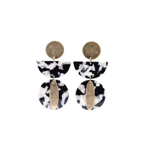 Aretes colgante multicolor para mujer