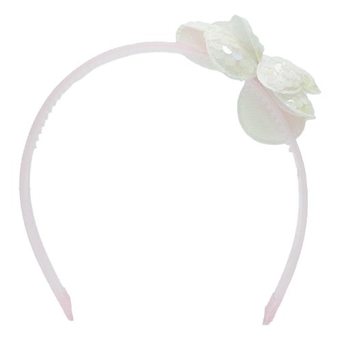 Diadema con chonga multicolor lentejuelas para niña