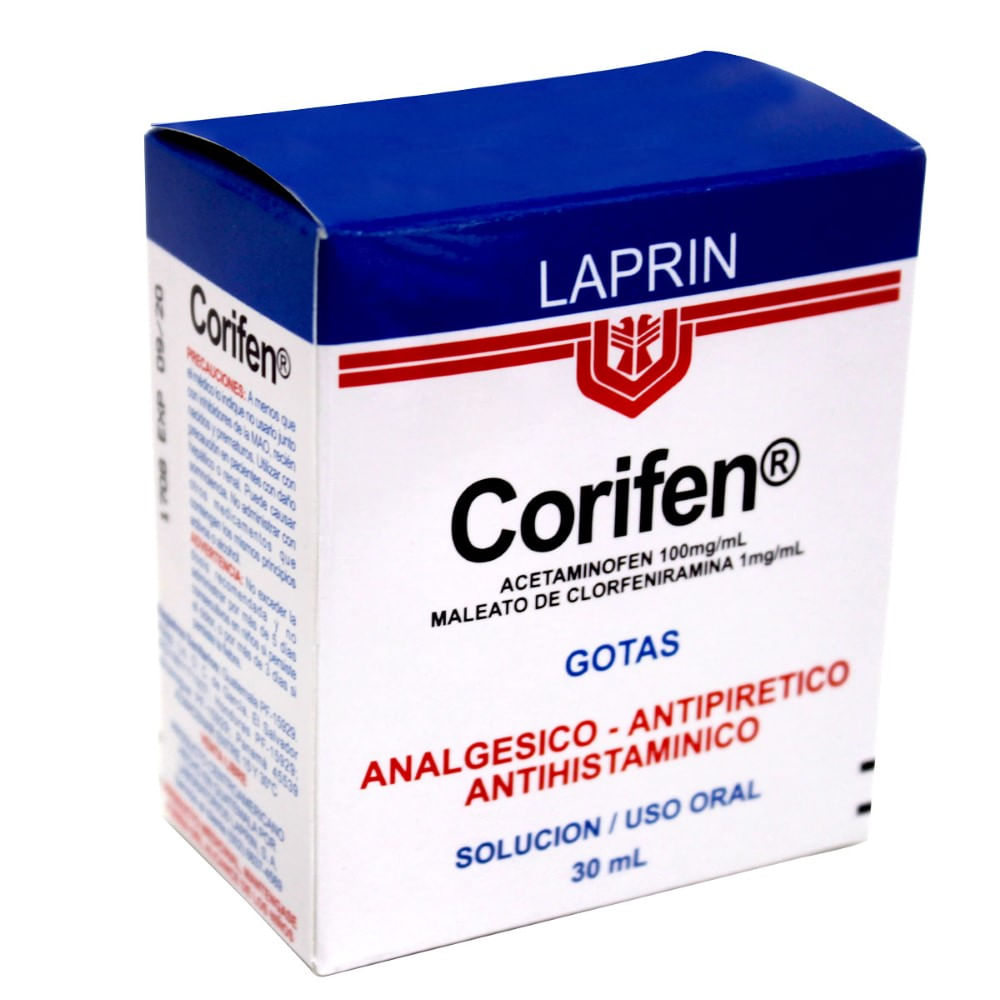 Corifen solucion oral gotas frasco x 30ml - Siman El Salvador